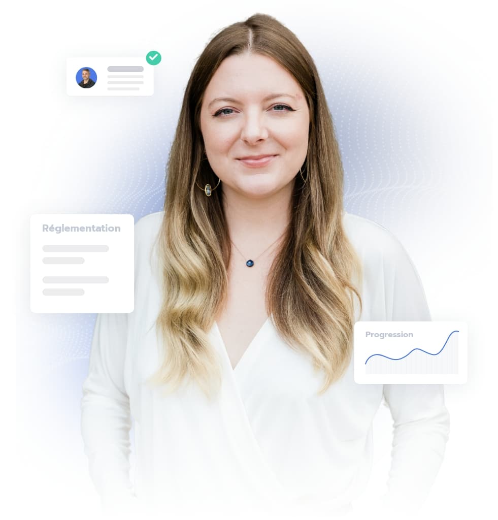 Recruteuse dans un aéroport